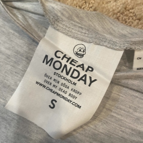 Cheap Monday Gray Oversized Tee - Picture 2 of 2